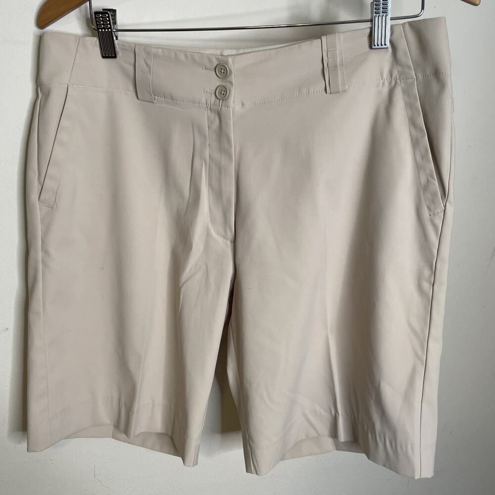 Nike Ivory Shorts Womens 12 Golf Fit Dry NWOT NEW Pockets